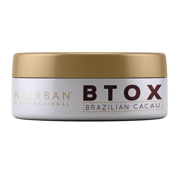 KORBAN Btox Brazilian Cacau Reducción de Frizz 120g – Tratamiento Restaurador y Alisador
