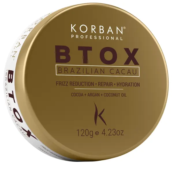 KORBAN Btox Brazilian Cacau Frizz Reduction 120g – Deep Repair & Smoothing Treatment